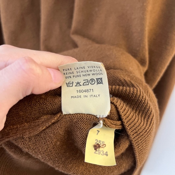 PAL ZILERI Pure New Wool Polo Sweater Top - Picture 5 of 15